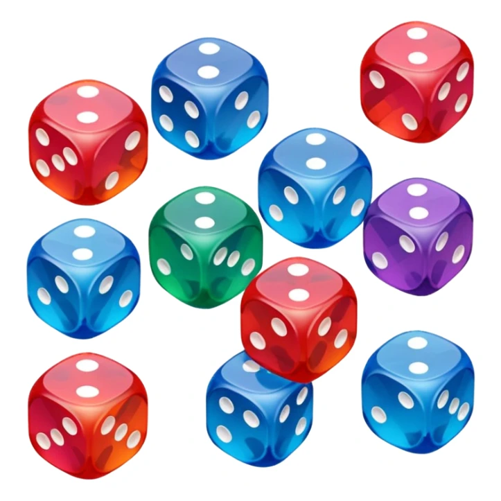 board game dice for group play with others sticker