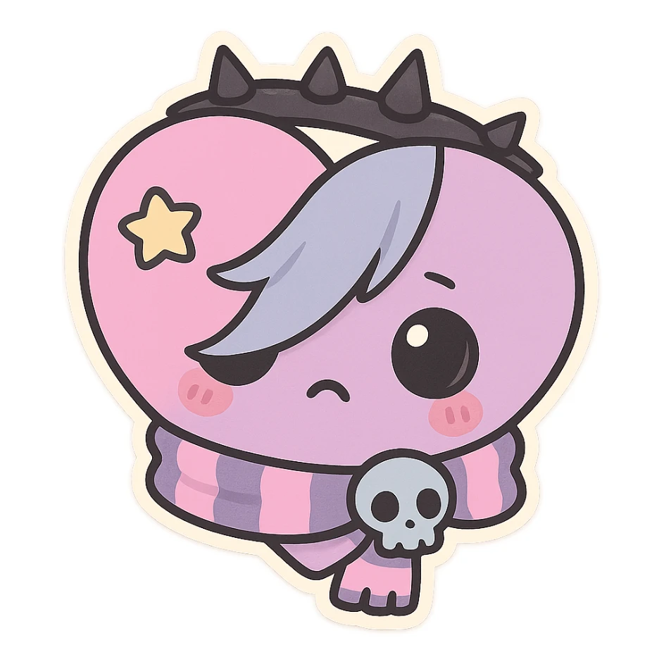 pastel emo object sticker