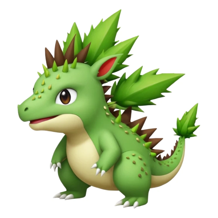 Ugly Fey Toony Larvitar-Shaymin-dragon sticker
