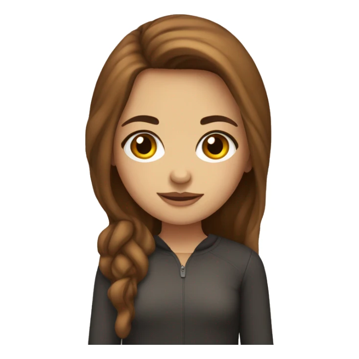 romanian girl with hazel eyes and caramel brown hair  sticker