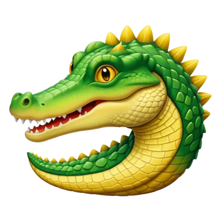 Blonde crocodile sticker
