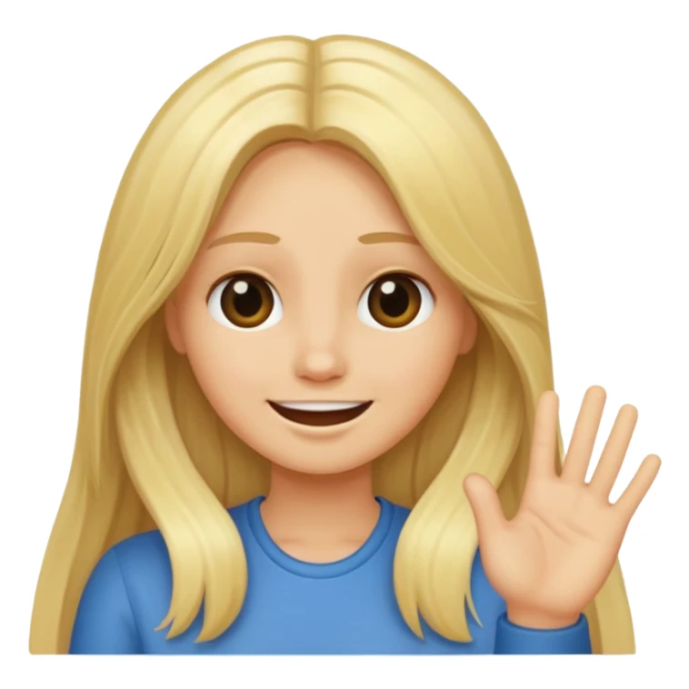 blonde female long hair saying stop smiling funny sticker