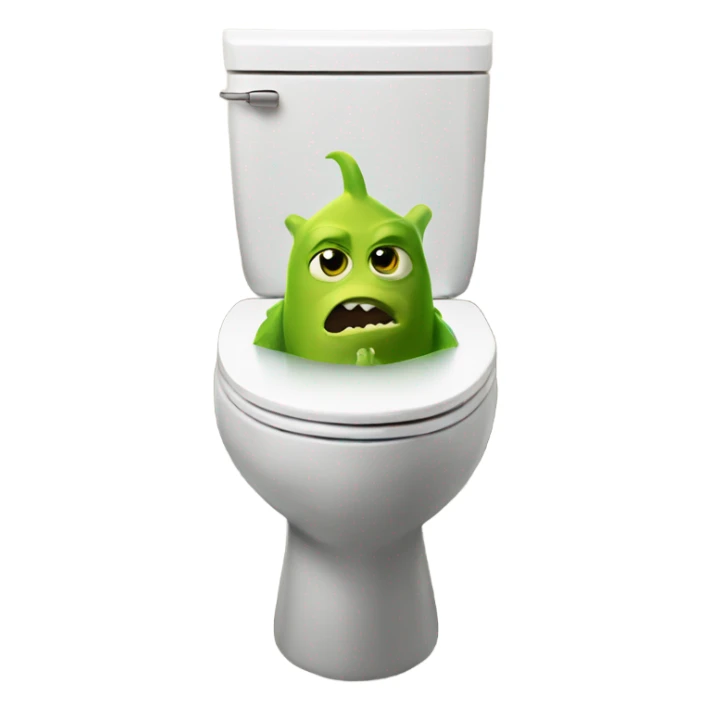 Sherk in a toilet sticker