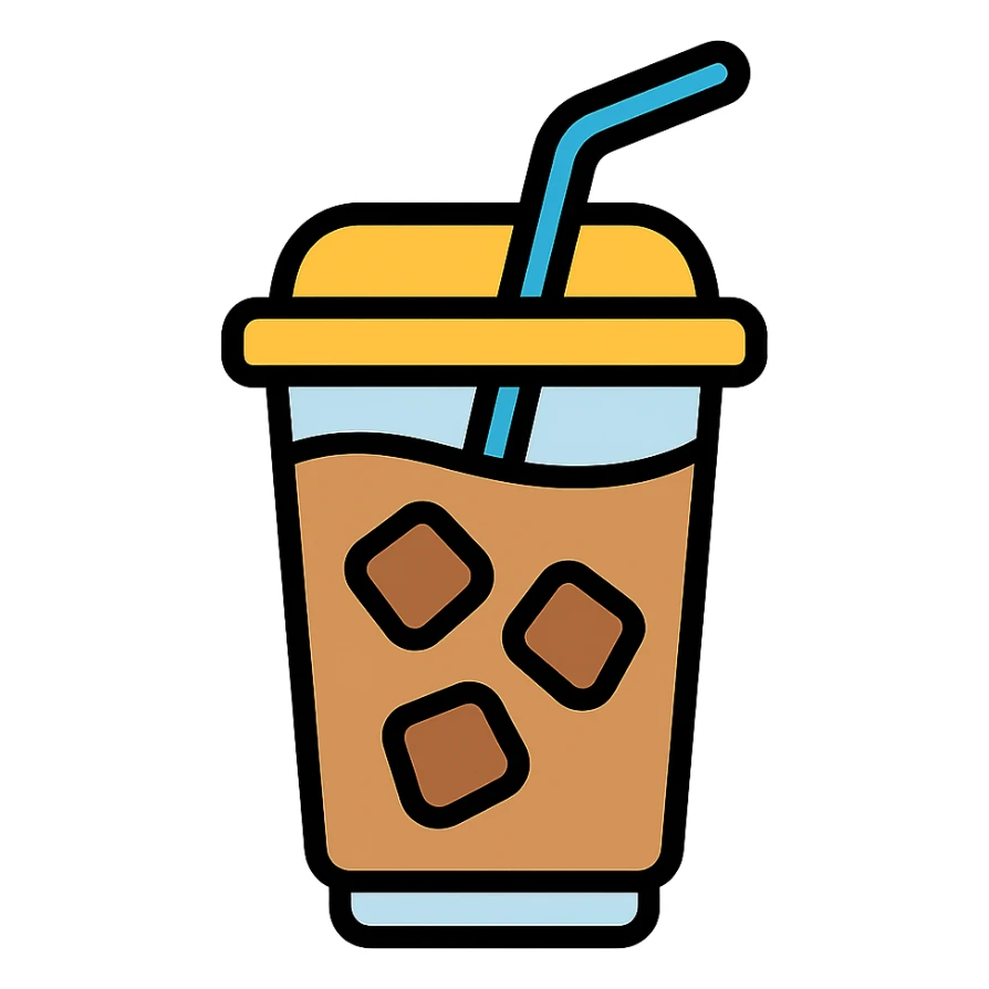 iced coffee latte sticker