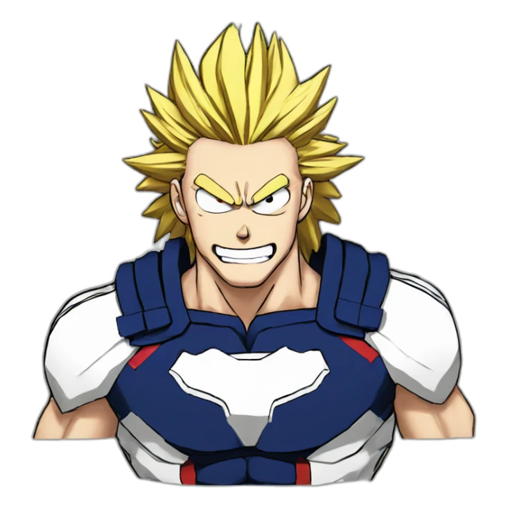 All might my hero academia motivated sticker