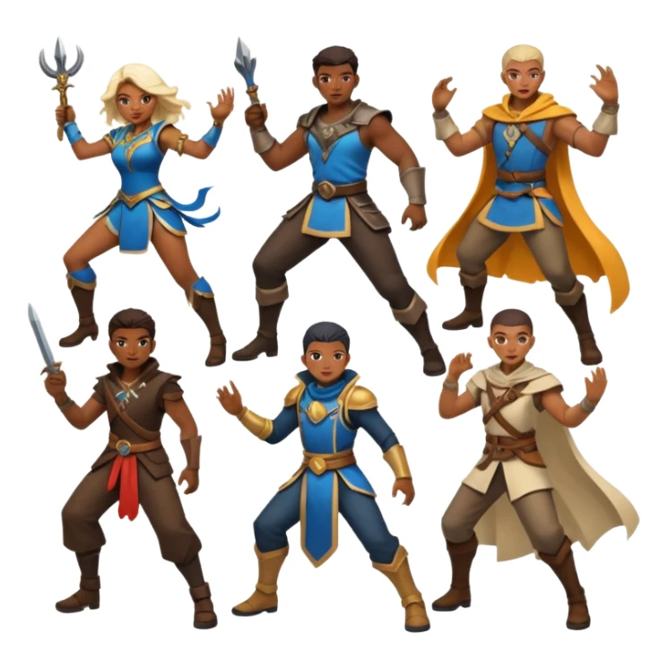 fantasy characters sticker