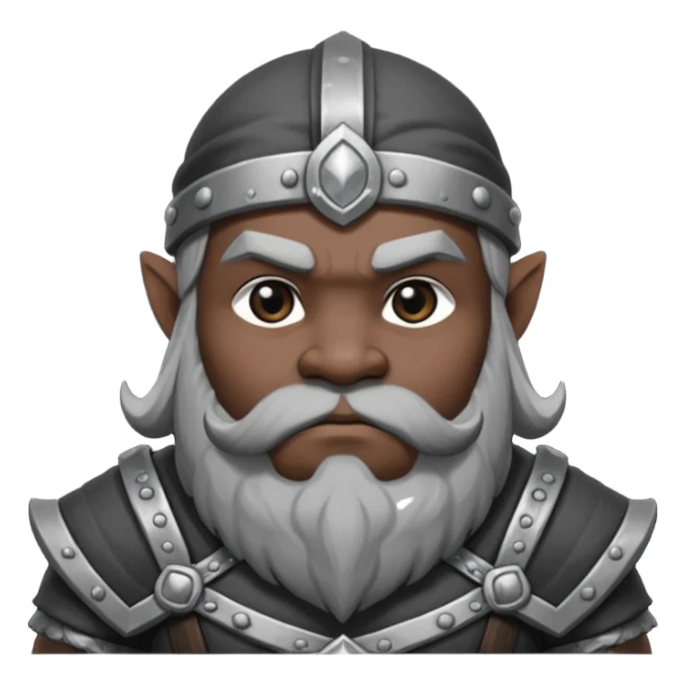 Enano dnd estilo blanco y negro dibujo (ESTILO DARK ANIME Y QUE SE NOTE QUE ES UN ENANO) sticker