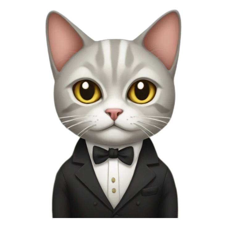 The Godfather mafia cat  sticker