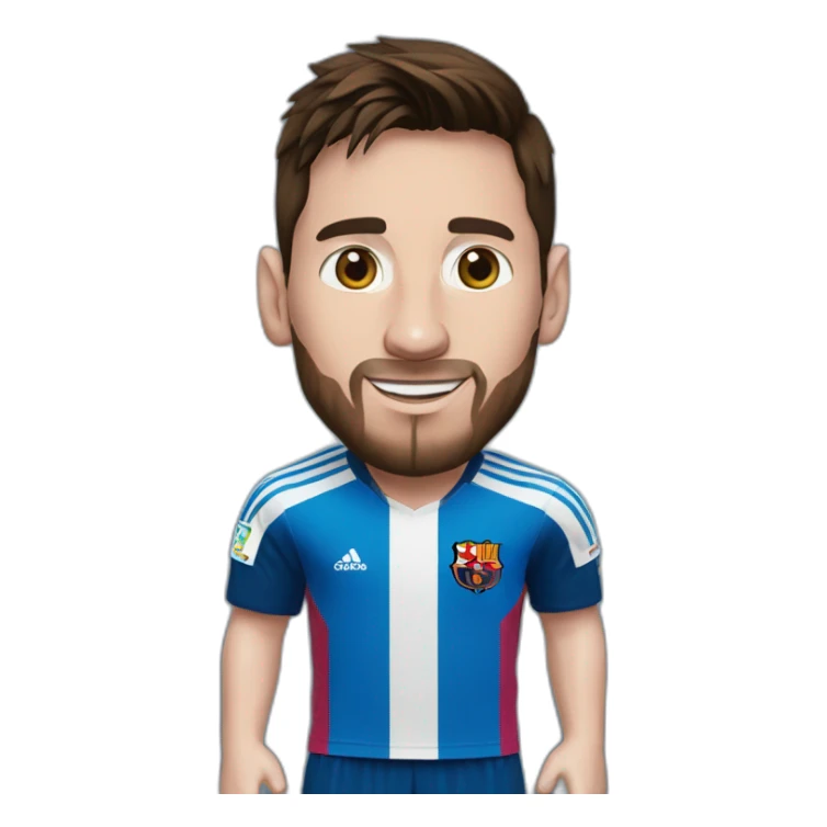 Messi wearing reyal madredbT-shirt sticker