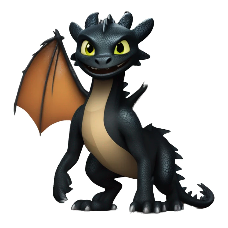 Dragón negro furia nocturna how to train your dragon sticker
