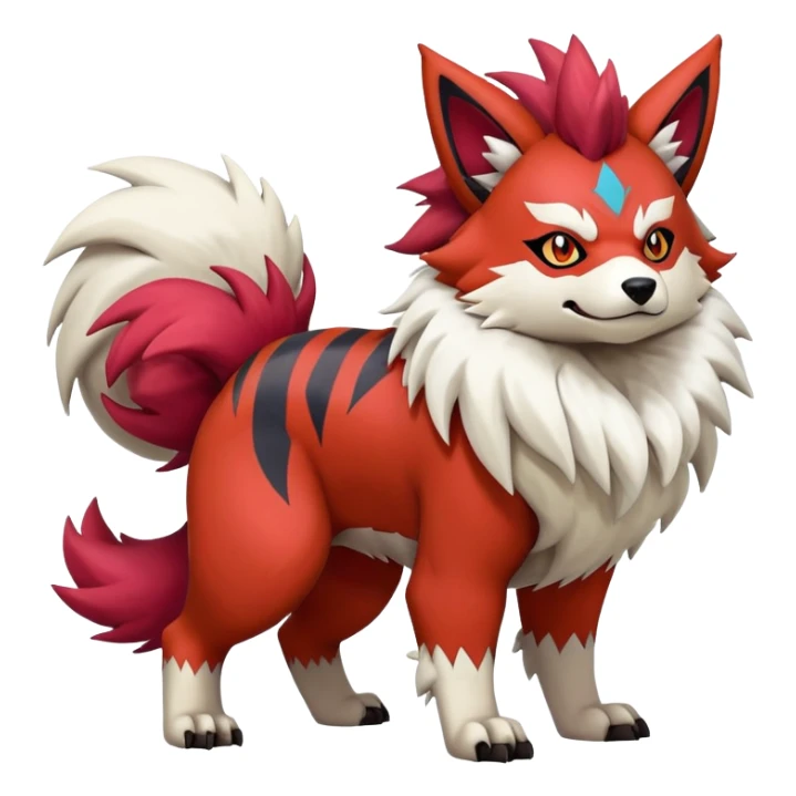 Zigzagoon-Arcanine-Zorua-Zangoose-Hybrid (Full body) sticker