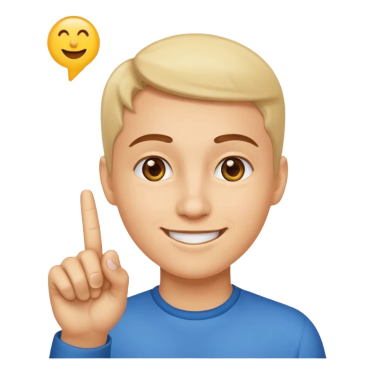 A classic emoji nose, no face, with a pointer finger touching the tip of it, combine these two 👆🏼👃🏼 sticker