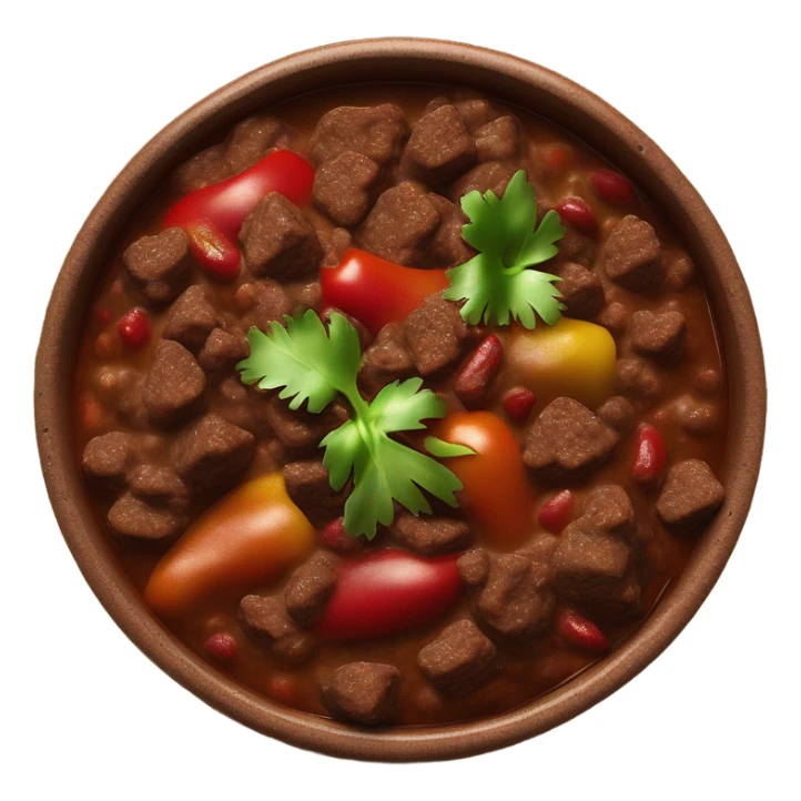 Bowl of chili sticker