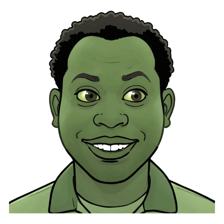 African American comedian  sticker