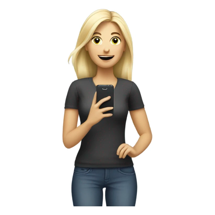 Apple looking emoji style, where is a blond, white woman who books an appointment sticker