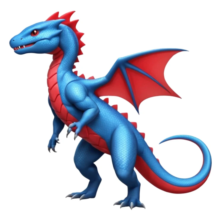 Salandit-Salamence-Fakémon-hybrid-creature (full body)  sticker