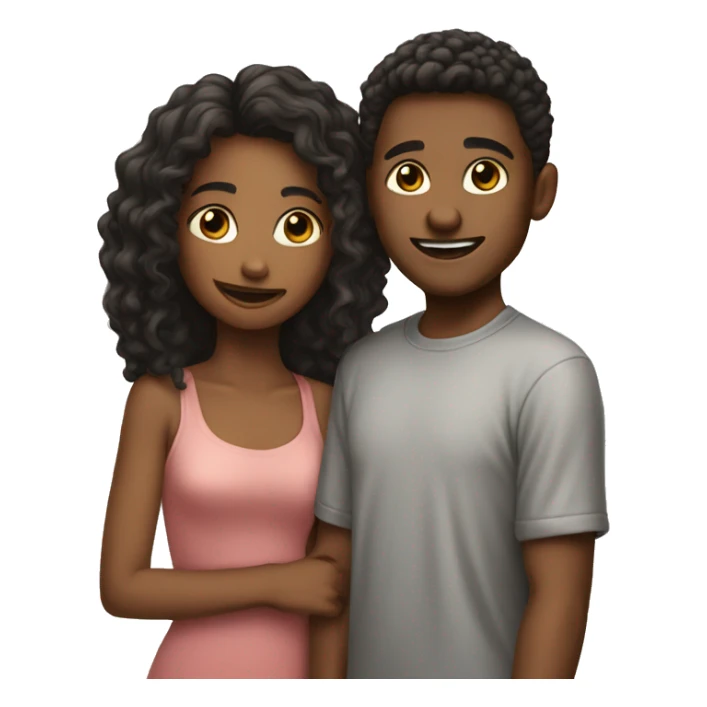 Boy and girl best freind duo sticker