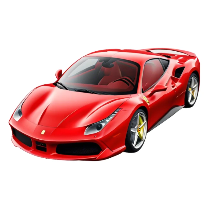 Ferrari 488 GTB - Ferrari (Model Year: 2020) (Iconic colour: Red) sticker