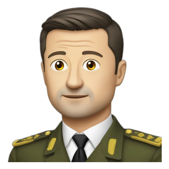 Vladimir Zelensky and tank sticker