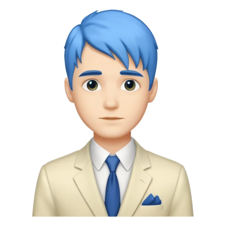 ethereal-pastel-transparent-translucent-gorgeous-spectral-dark-greyish-blue-whitish-gloomy-man-with-blue-hair-with-a-beautiful-creme-suit sticker
