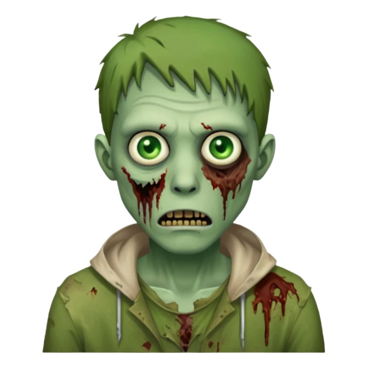 guy zombie sticker