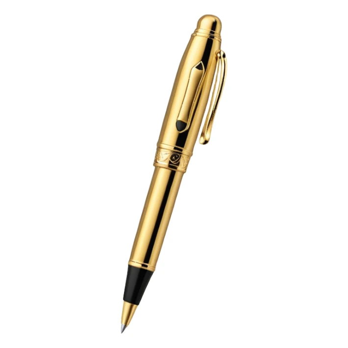 3D perspective academic premium golden vip pro pen sticker