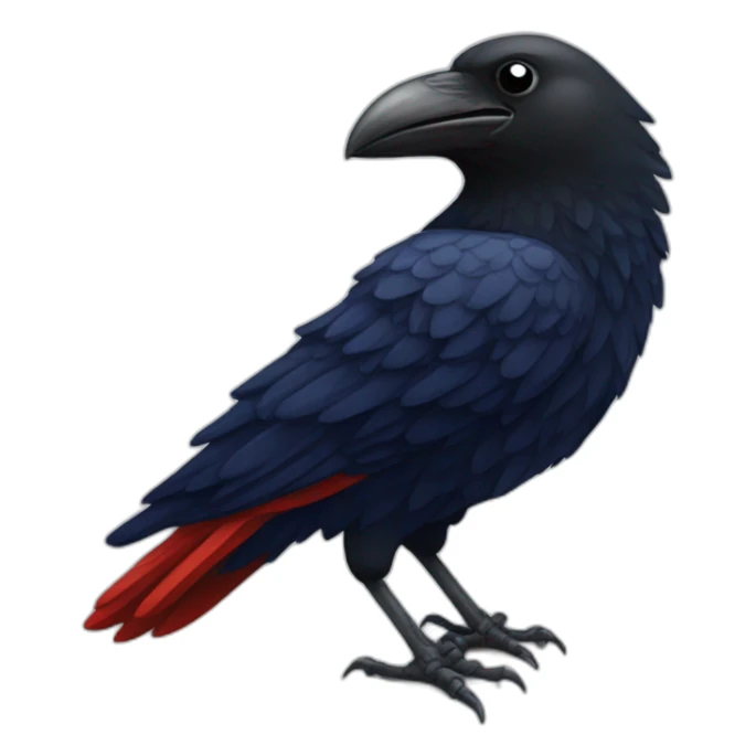a crow with a san lorenzo soccer shirt sticker