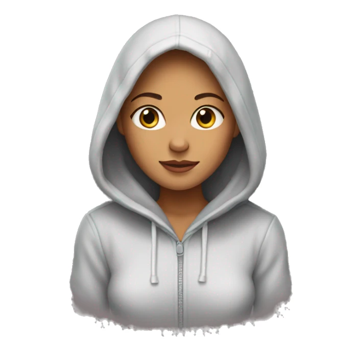 sophie wearing a hoodie sticker