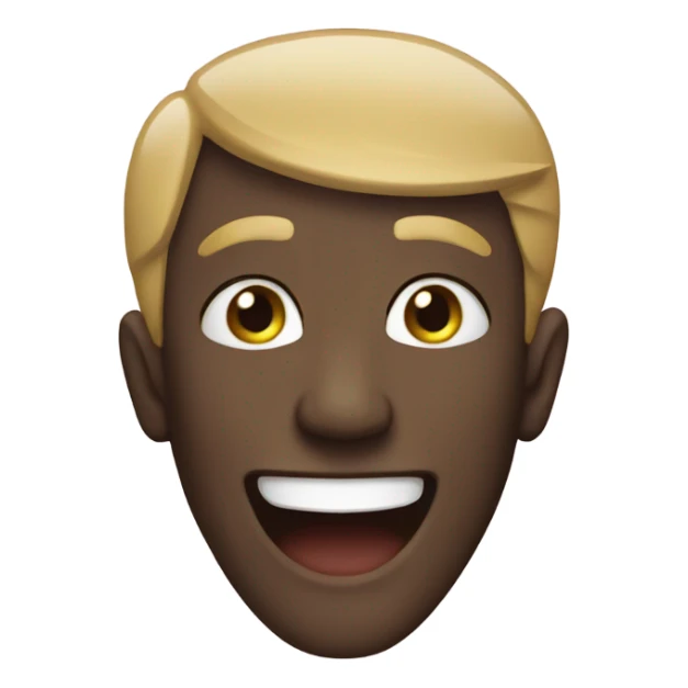 Uncanny more human plain emoji smile  sticker