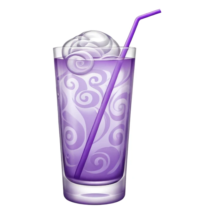 Cocktail light purple with high glass sticker