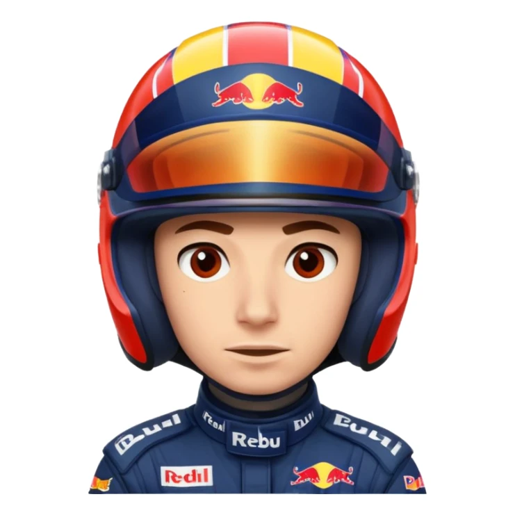 Red bull driver full face covers only helmet invisible f1  sticker