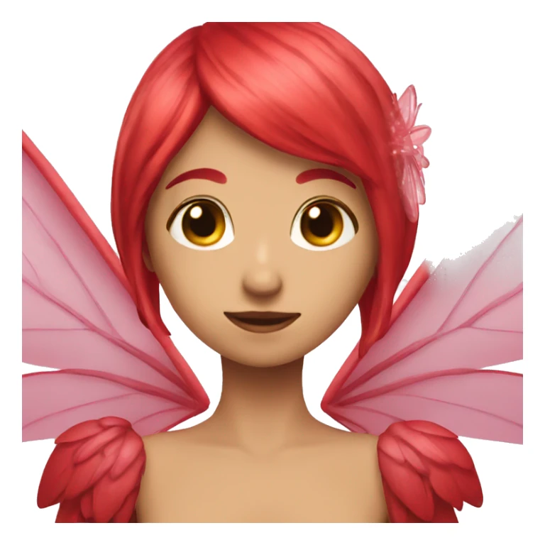 Crimson Fairy wings sticker