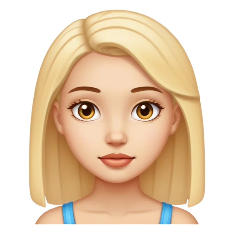 Girl in skin care sticker