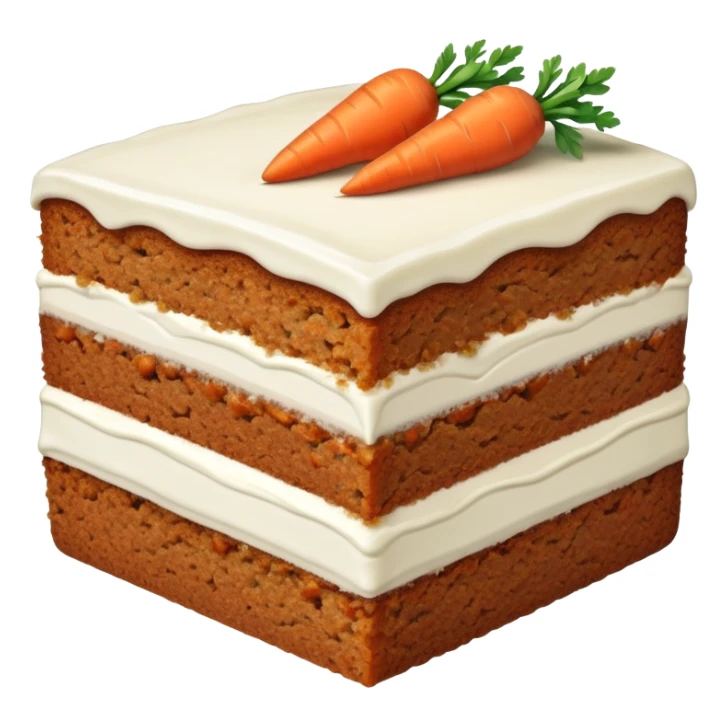 Slice of carrot cake  sticker