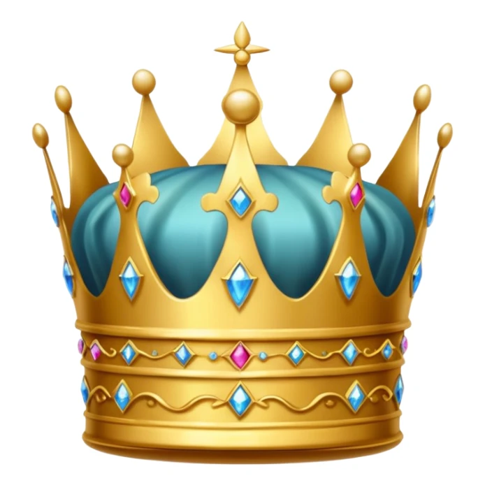 an  old crown in a glass showcase sticker