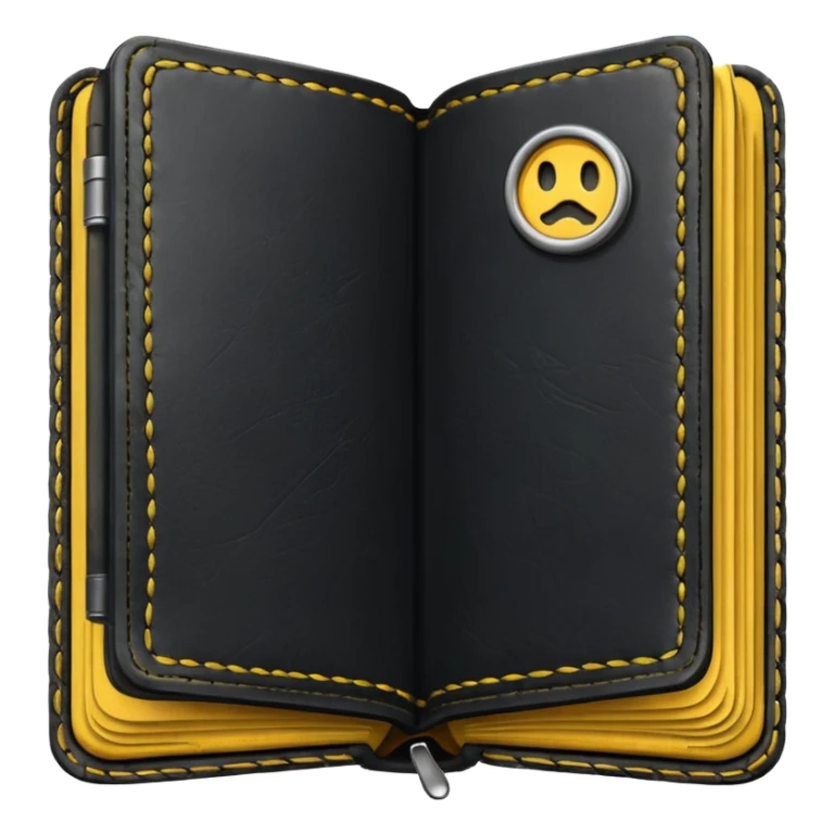 Handbook black and dark yellow sticker