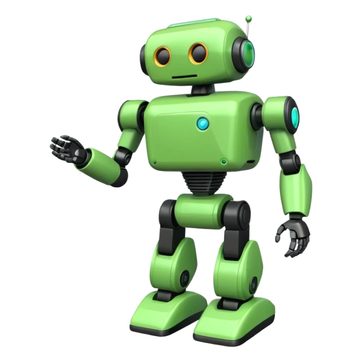 Jet-arm green,Toy Robot. sticker