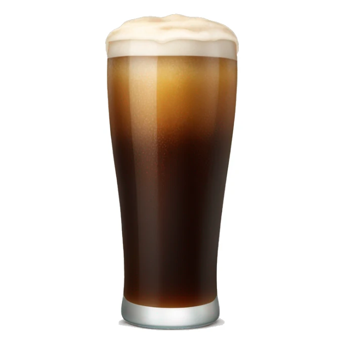 tall glass of root beer sticker