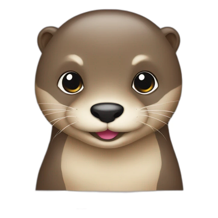 Loutre avec des cœur sticker
