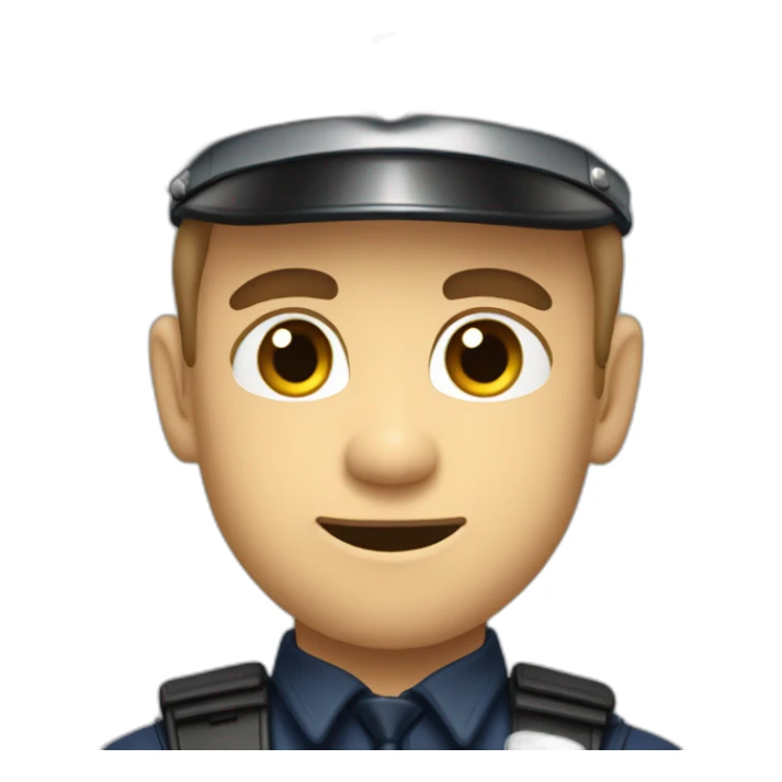 Policier qui fait un doigt donneur sticker