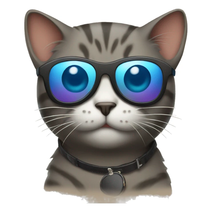 Cat with sunglasses sticker