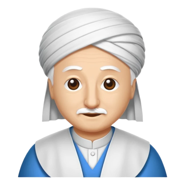 Mavi tık içi beyaz dişi mavi emoji sticker