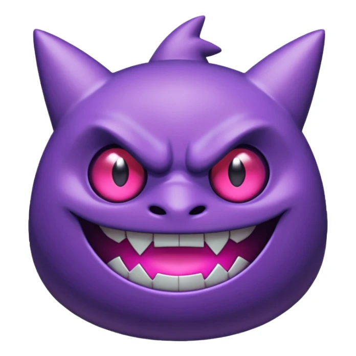 Pokemon legendary purple and pink mega gengar sticker