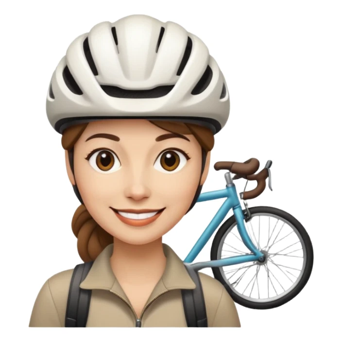Wife with Bike Hat sticker
