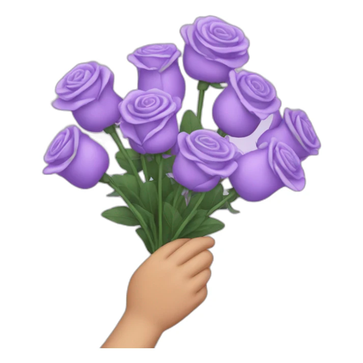 A handful of lavender roses. sticker