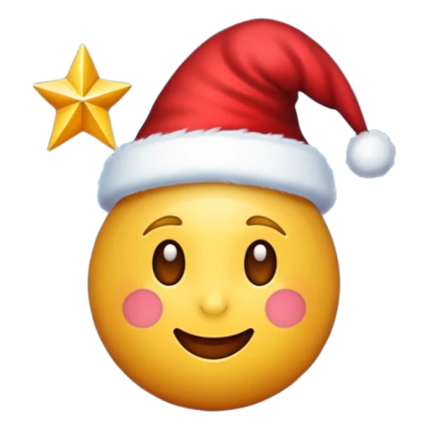 emoji of christmas night sticker