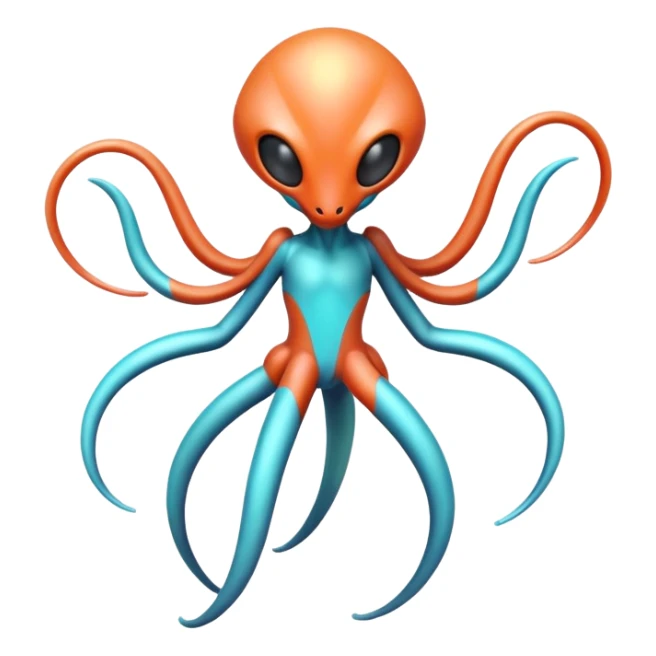 Abstract Ghastly-Haunter-Deoxys-hybrid-fantasy-creature sticker