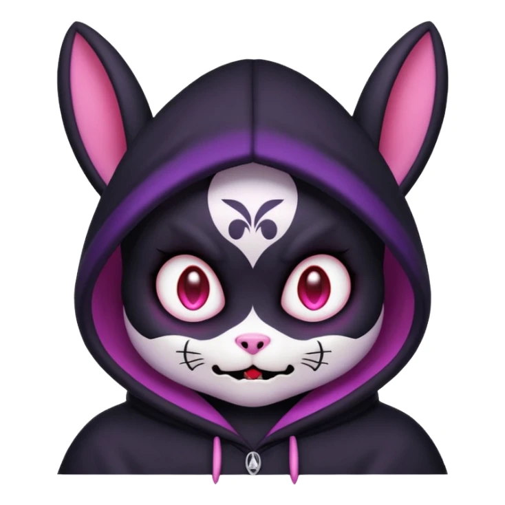Exact kuromi emoji 100% accurate animal not human sticker