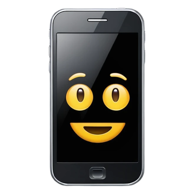 Generate a realistic emoji of an phone using artificial intelligence sticker