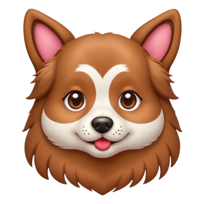 Dog with heart eyes sticker